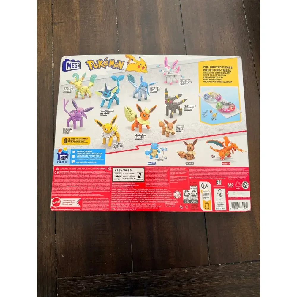 2022 Mega Construx Pokémon - Every Eevee Evolution! Building Set (470pcs) NEW